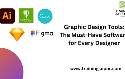 Best graphic design course in Jaipur. Best graphic design tools - Photoshop, Illustrator, CorelDraw, Canva, Adobe InDesign, Figma, Sketch, Affinity Designer.